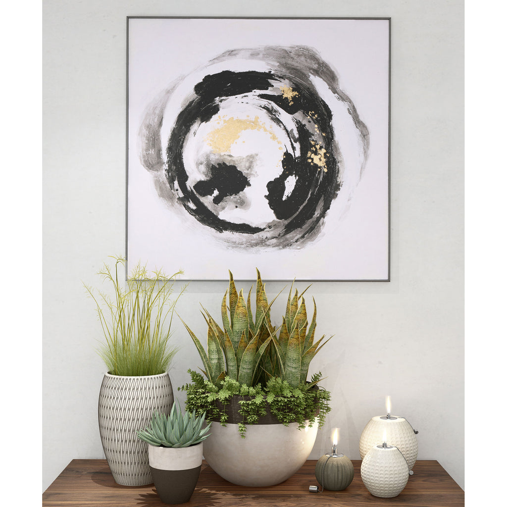 Hand painted abstract circle wall art - The Nifty Decor