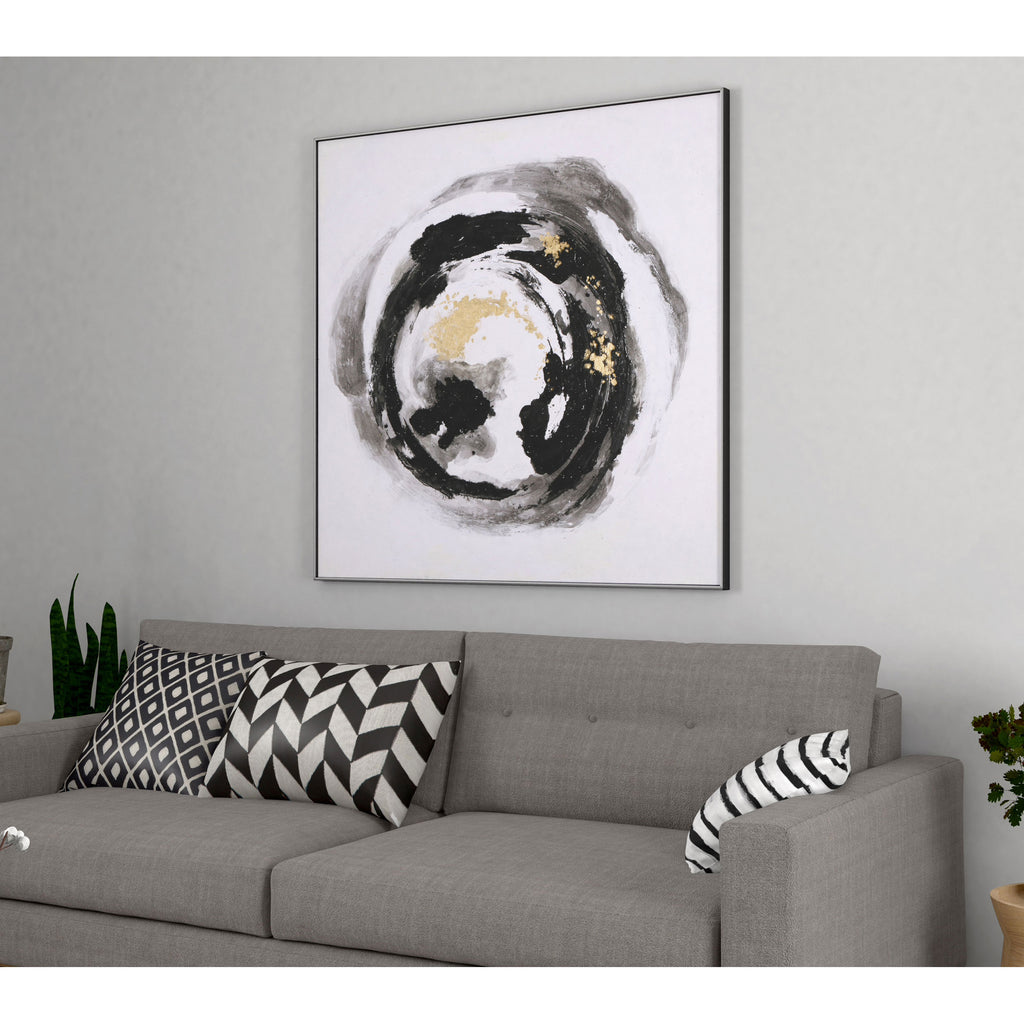 Hand painted abstract circle wall art - The Nifty Decor