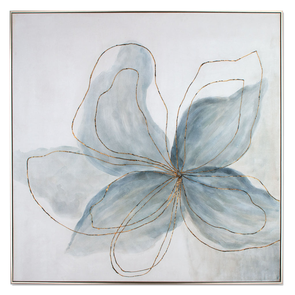 Hand painted flower wall art - The Nifty Decor