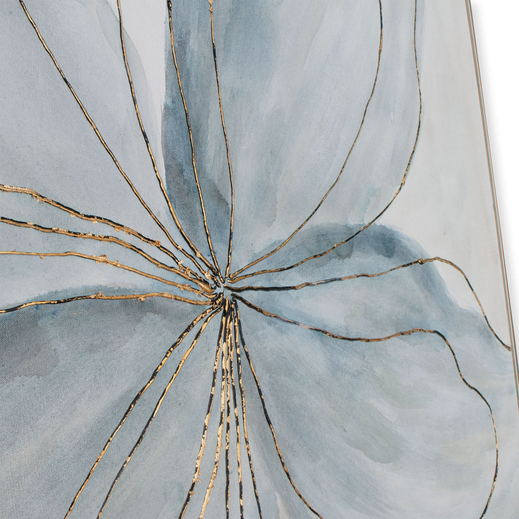 Hand painted flower wall art - The Nifty Decor