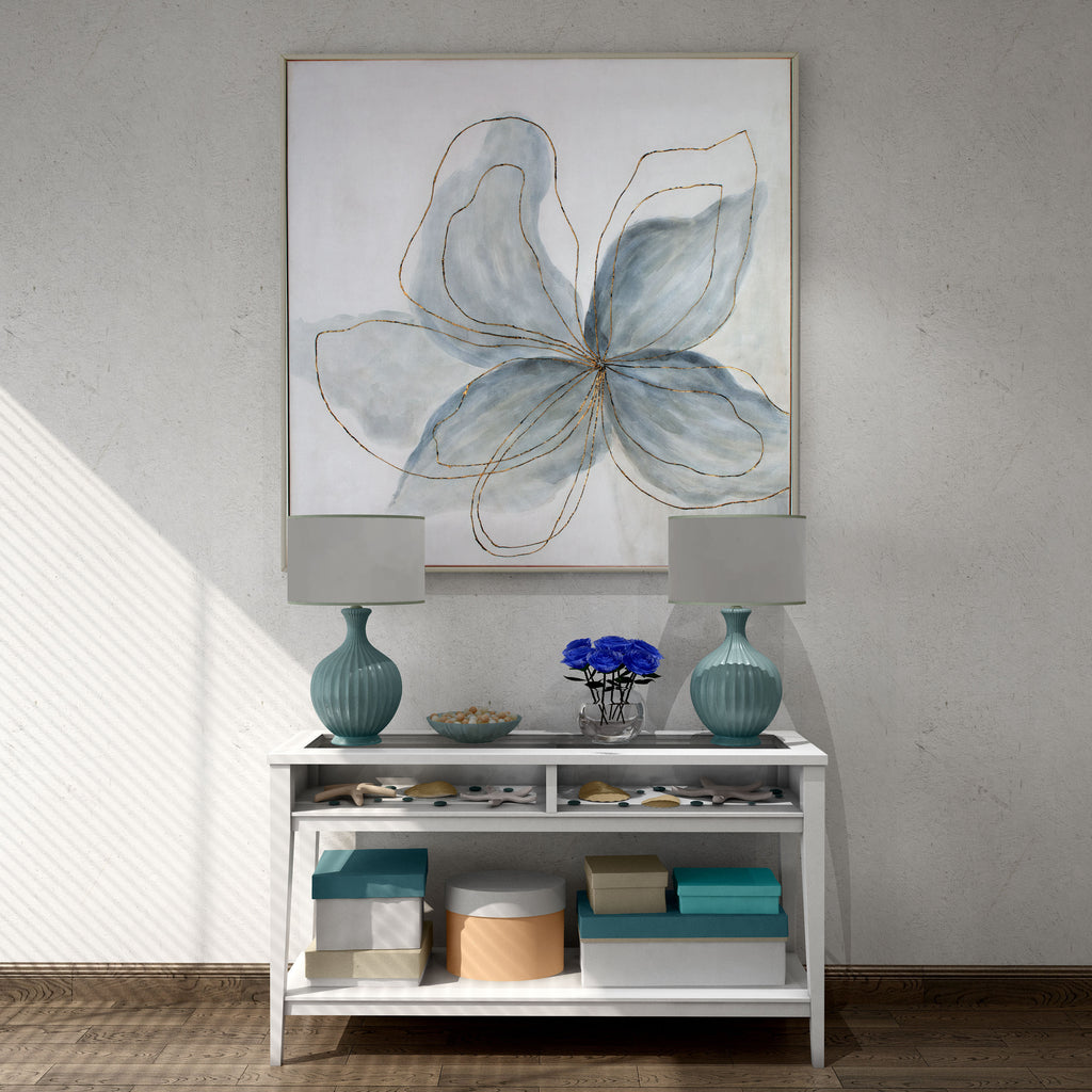Hand painted flower wall art - The Nifty Decor