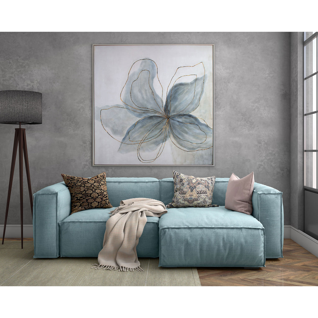 Hand painted flower wall art - The Nifty Decor
