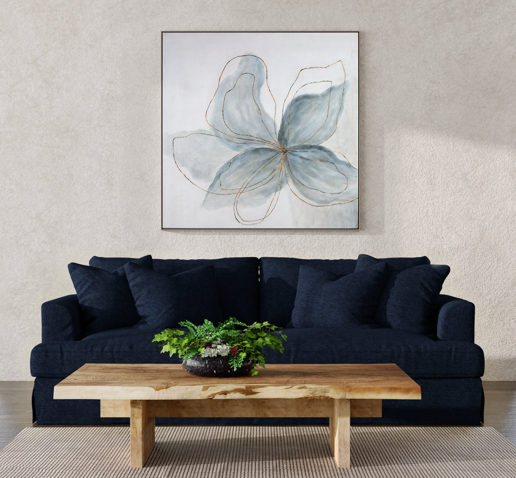 Hand painted flower wall art - The Nifty Decor