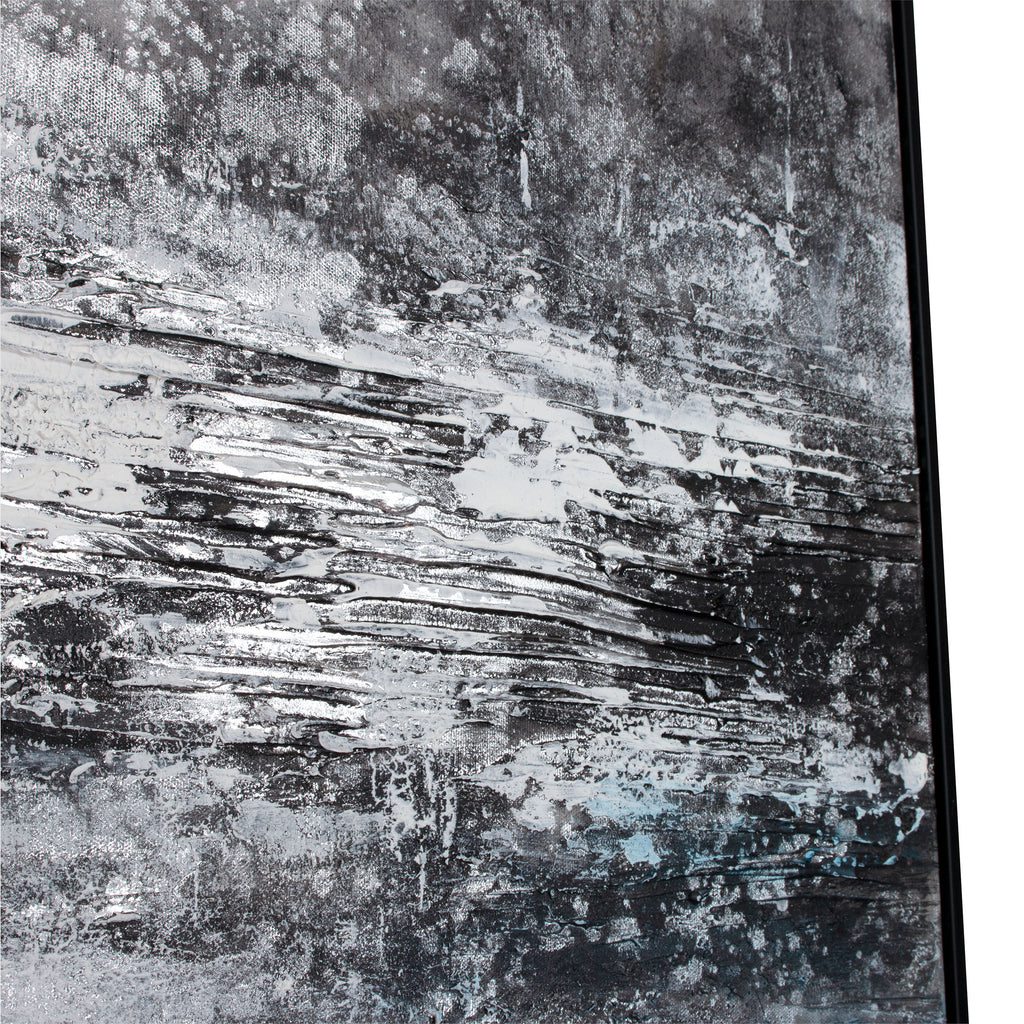 Winter's River hand painting - The Nifty Decor