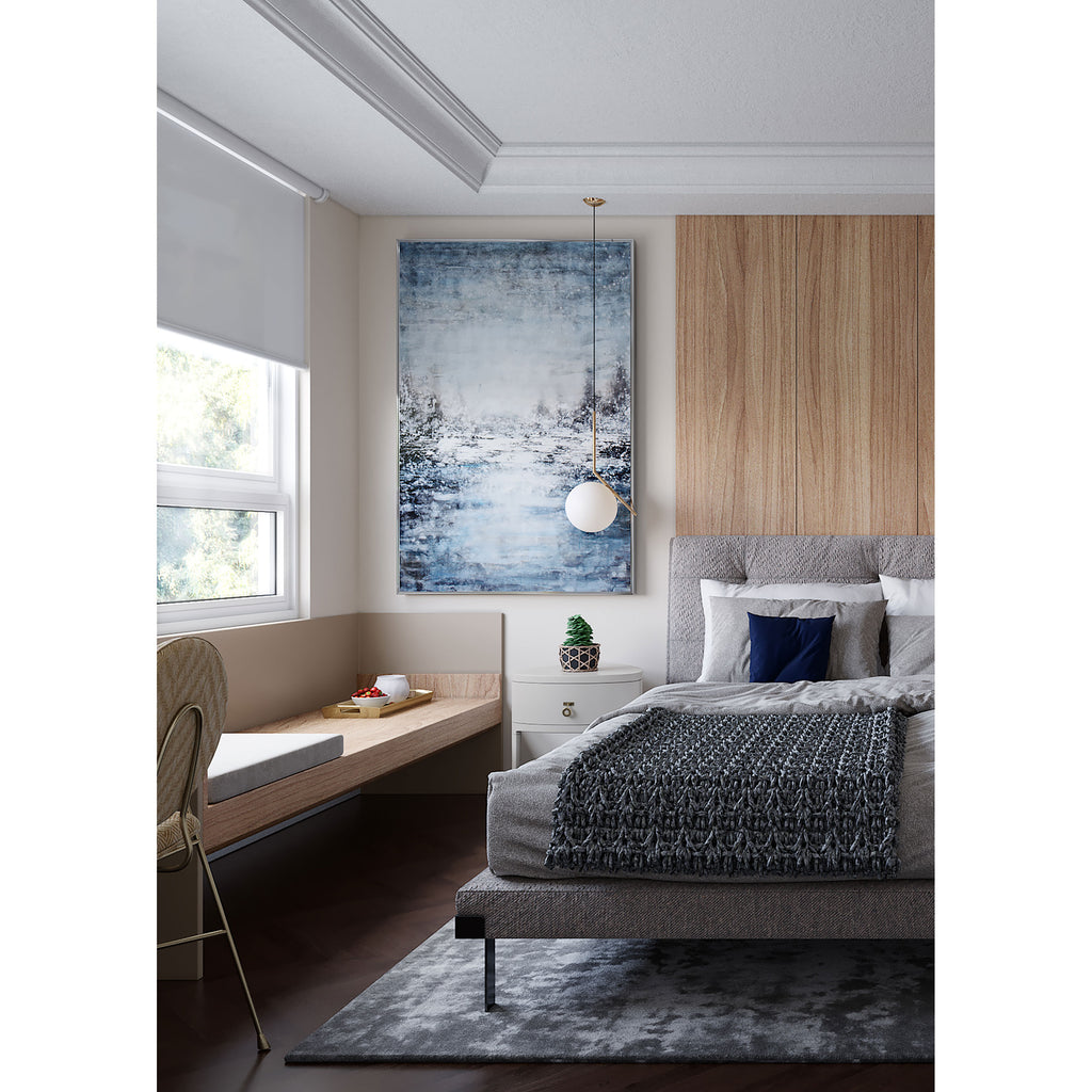 Winter's River hand painting - The Nifty Decor