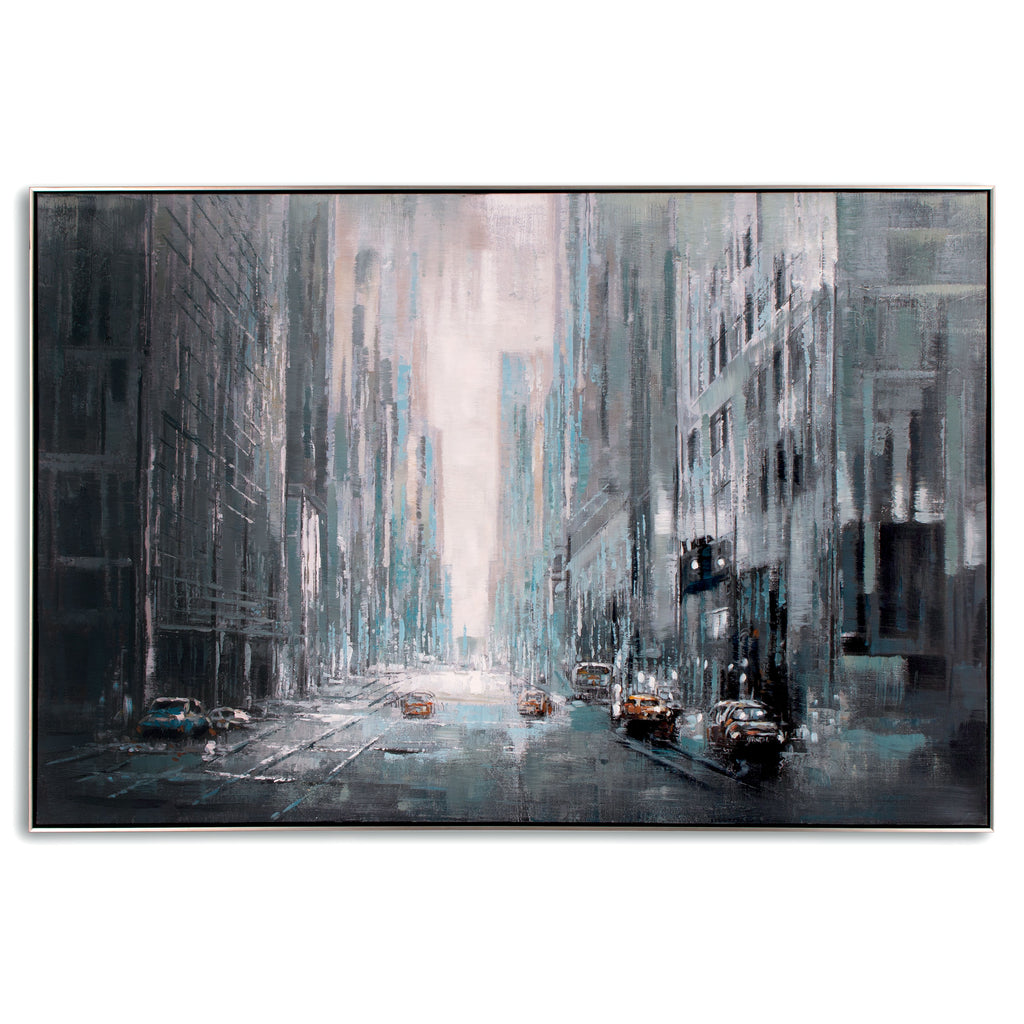 Painting, Abstract City Street - The Nifty Decor