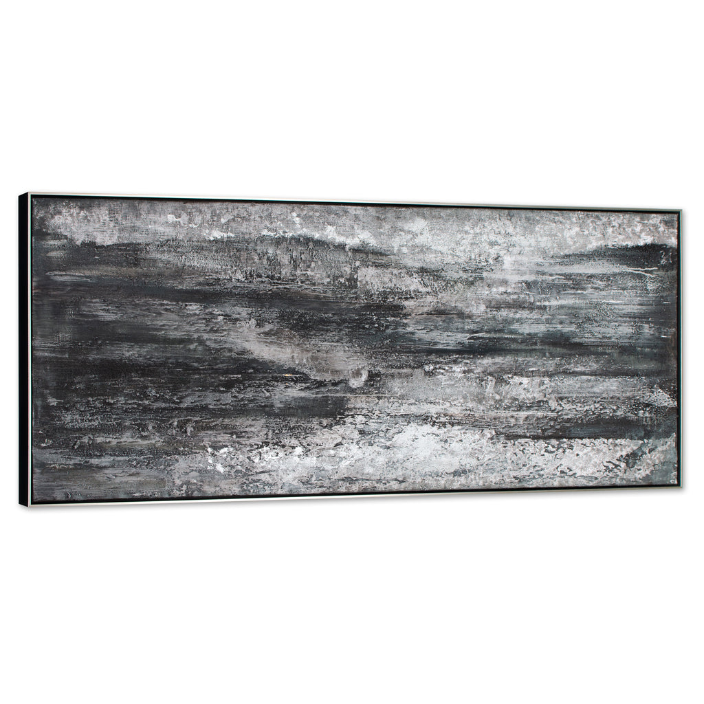 Dark textured abstract wall art - The Nifty Decor