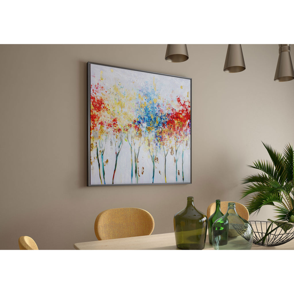 Painting - Abstract forest motif - The Nifty Decor