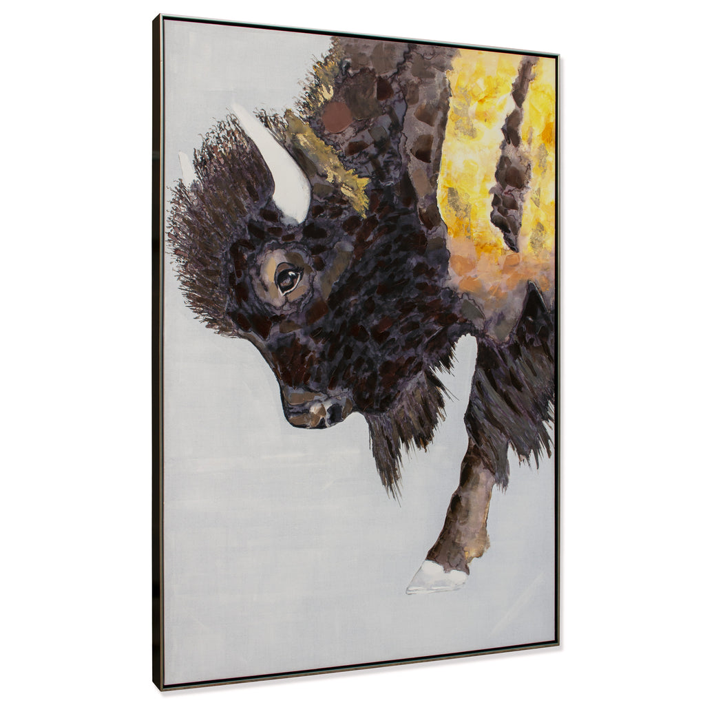 Contemporary buffalo wall art - The Nifty Decor