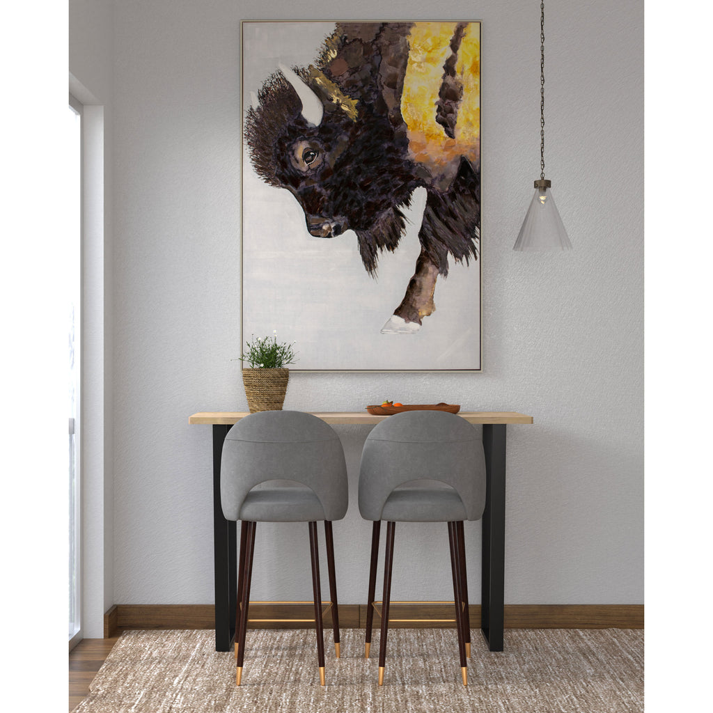 Contemporary buffalo wall art - The Nifty Decor