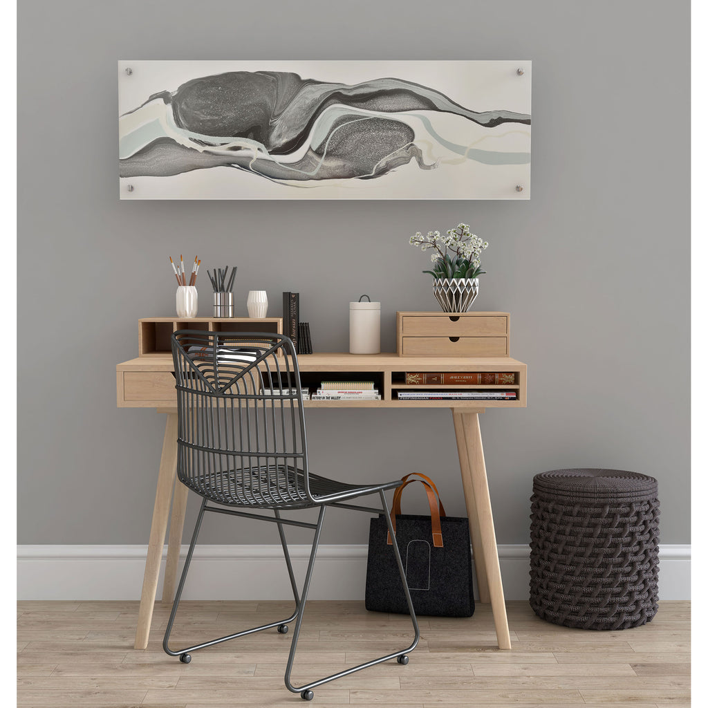 Giclee, poured acrylic painting and printed on glass - The Nifty Decor