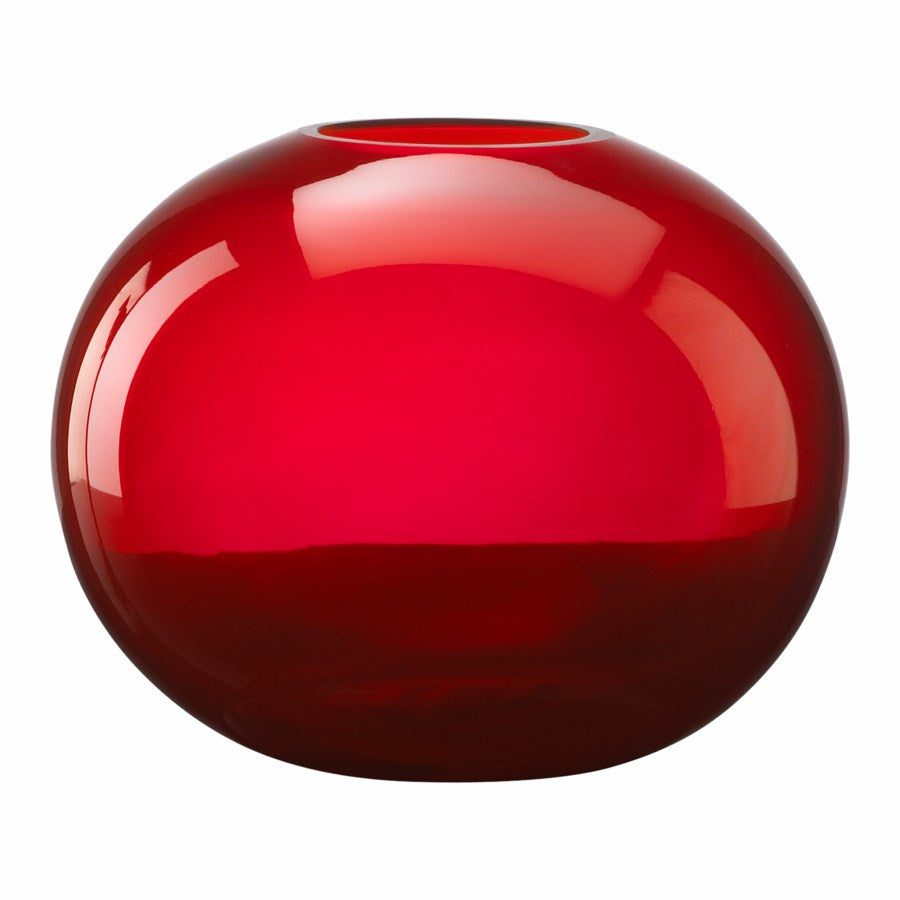 Red circular vase - The Nifty Decor