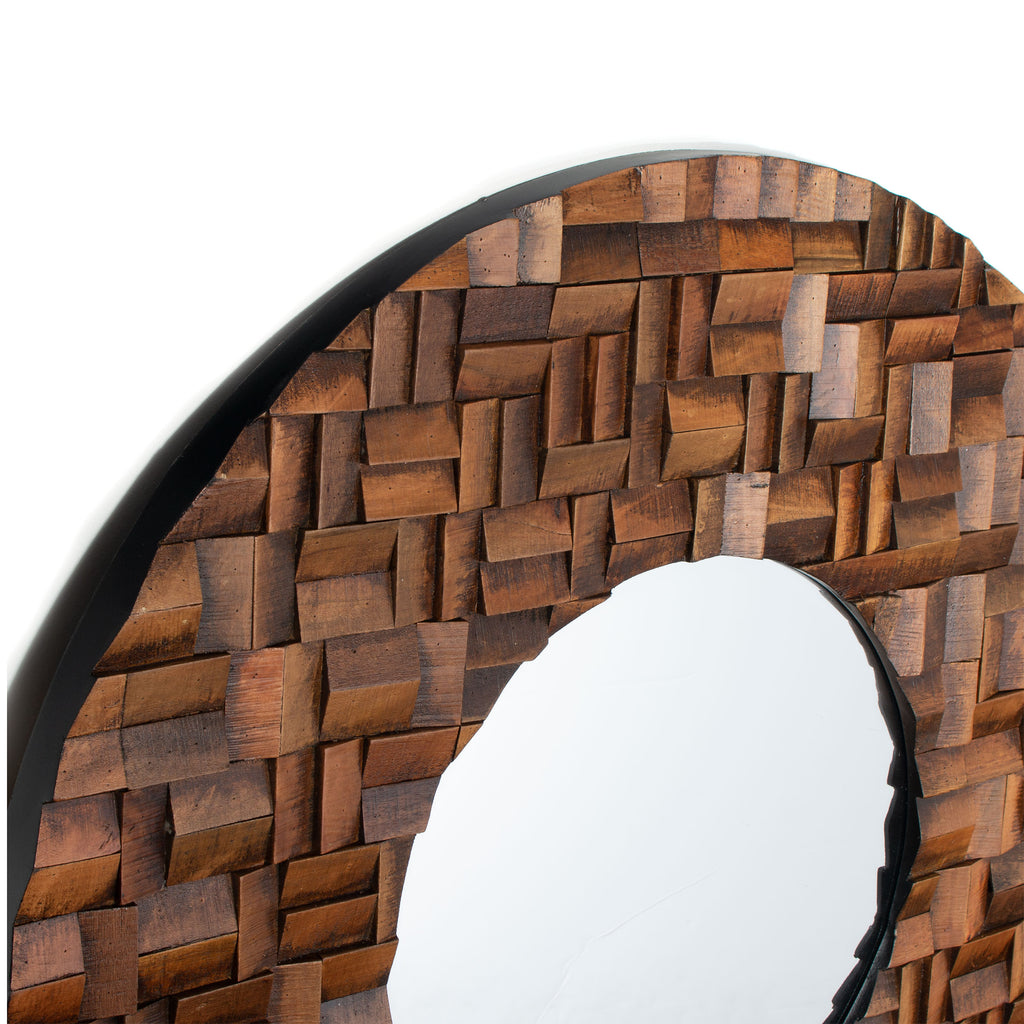 Natural wood mirror - The Nifty Decor