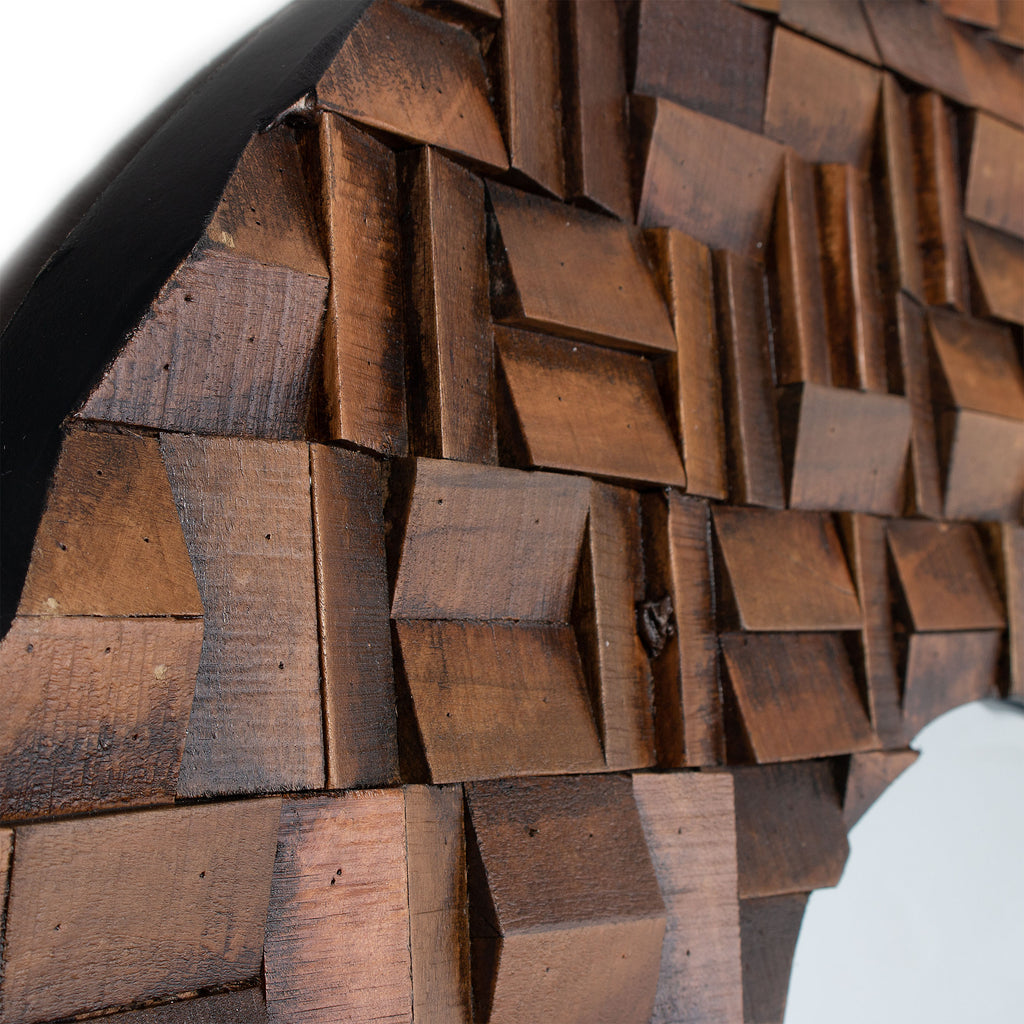 Natural wood mirror - The Nifty Decor