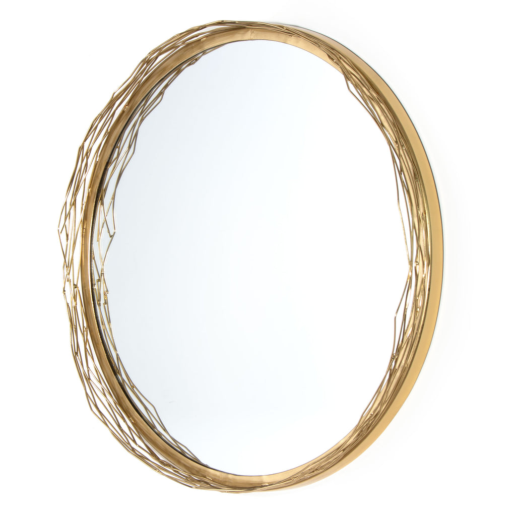 Mirror with weaved iron branches - The Nifty Decor