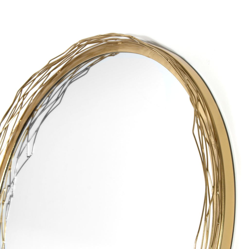 Mirror with weaved iron branches - The Nifty Decor