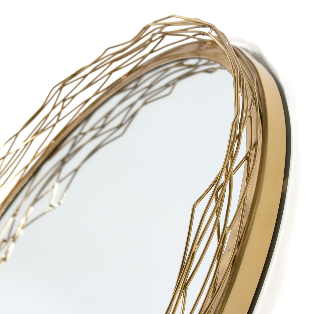 Mirror with weaved iron branches - The Nifty Decor