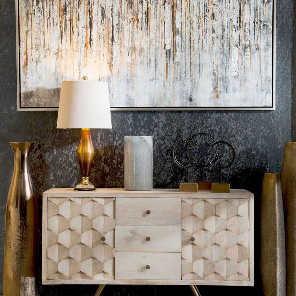 Vintage feel with modern twist table lamp - The Nifty Decor