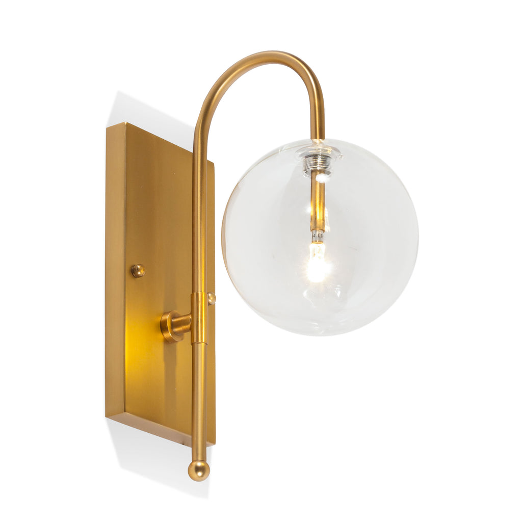 Modern single glass globe Sconce - The Nifty Decor