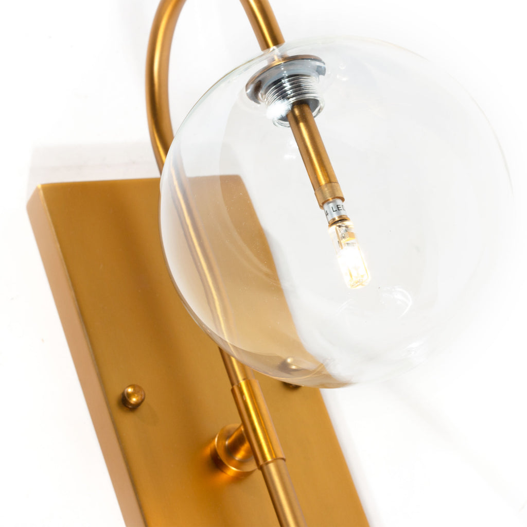 Modern single glass globe Sconce - The Nifty Decor