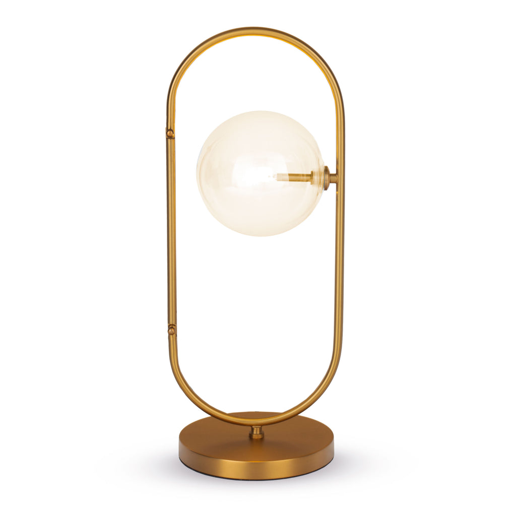 Clear glass globe Table Lamp - The Nifty Decor