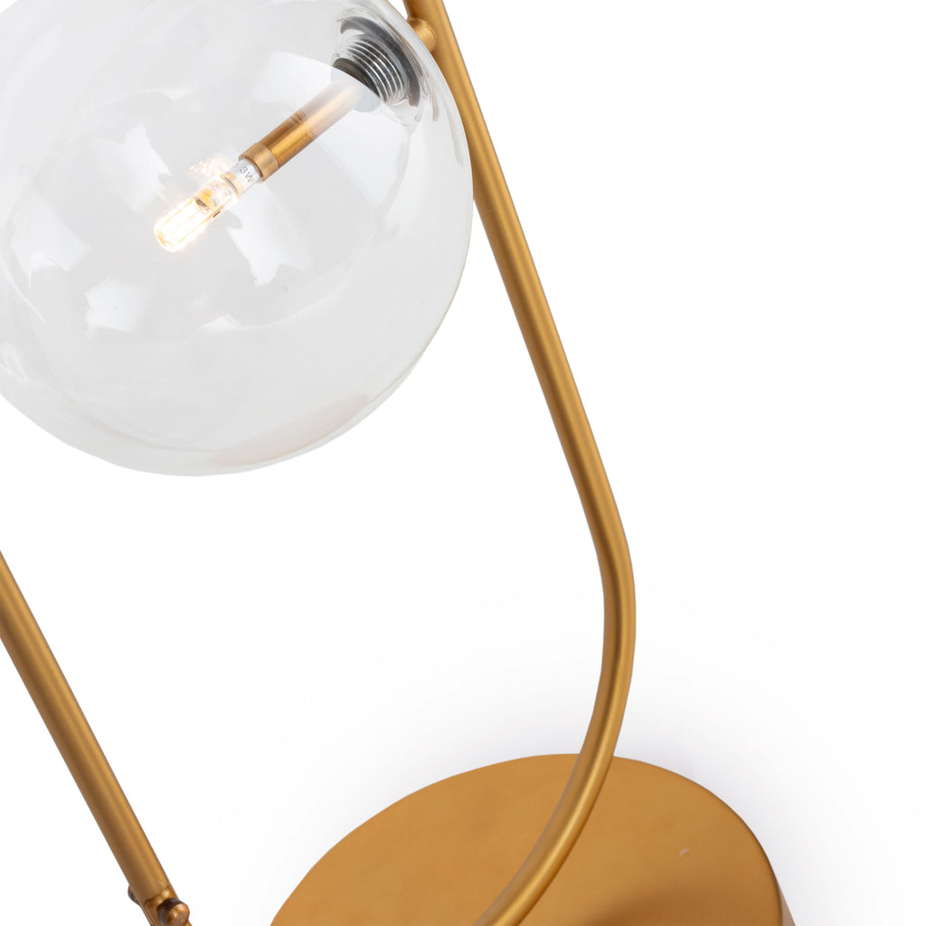 Clear glass globe Table Lamp - The Nifty Decor