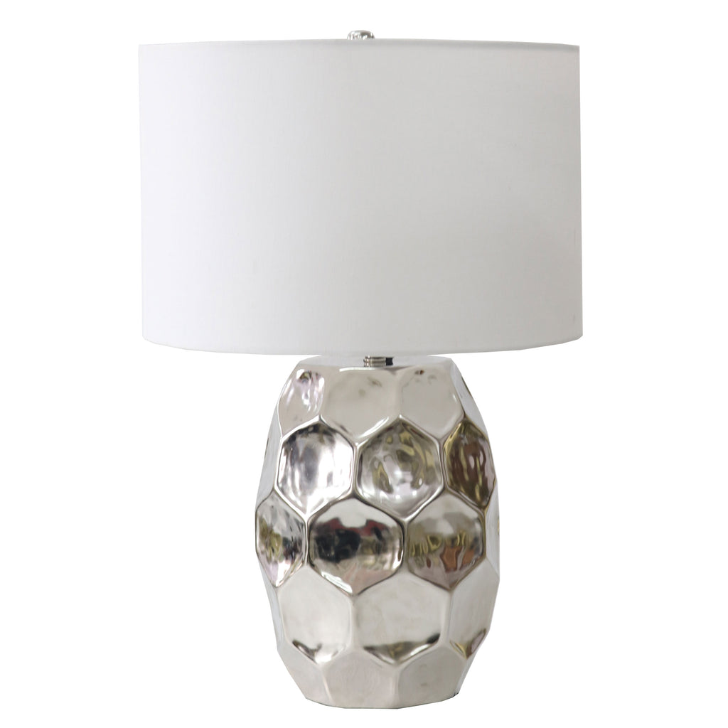 Stylized aluminum base Table Lamp - The Nifty Decor