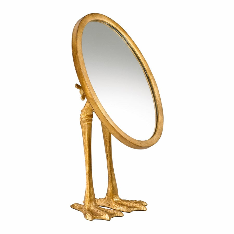 Mirror placed on duck leg - The Nifty Decor