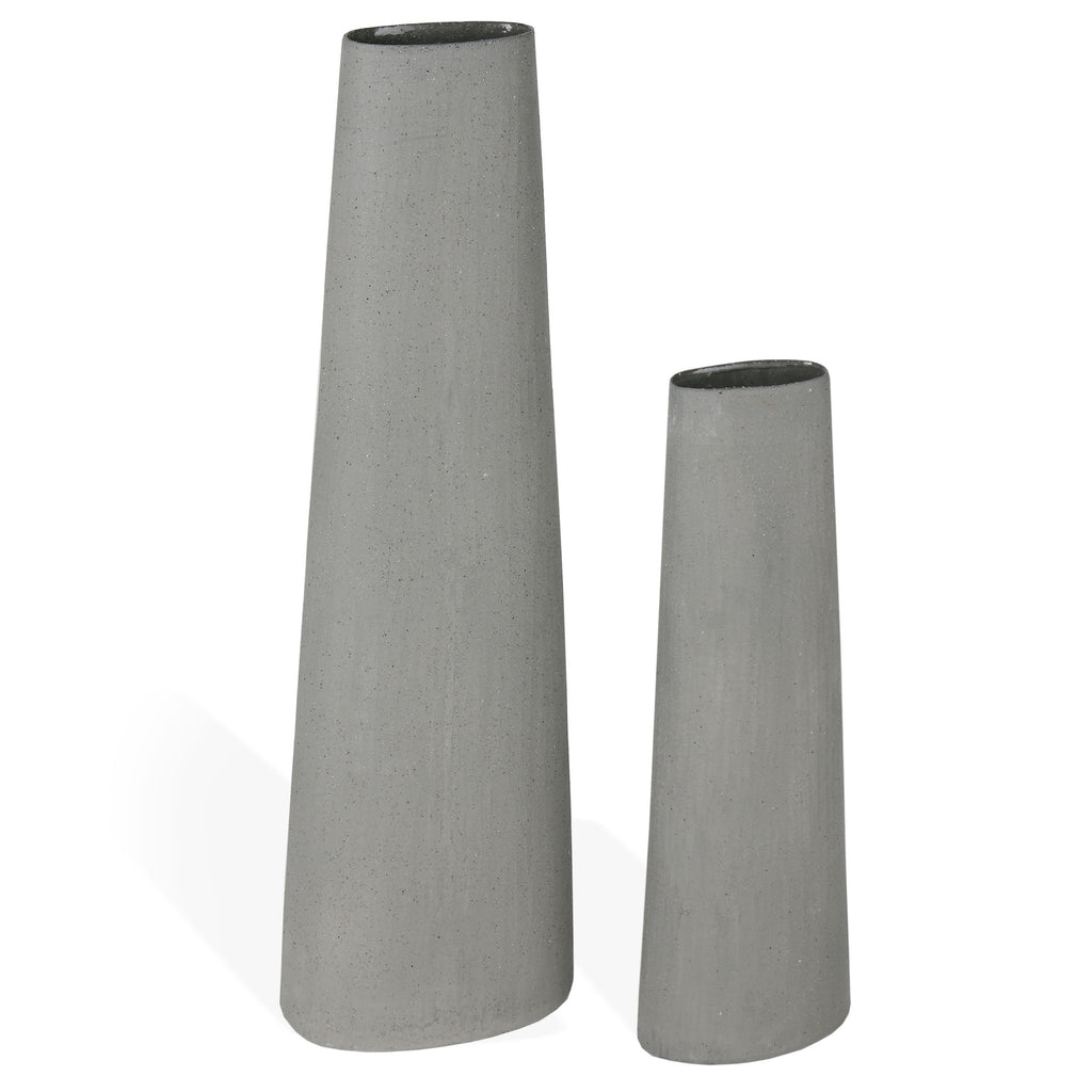 Concrete mimic ceramic vase, Small - The Nifty Decor