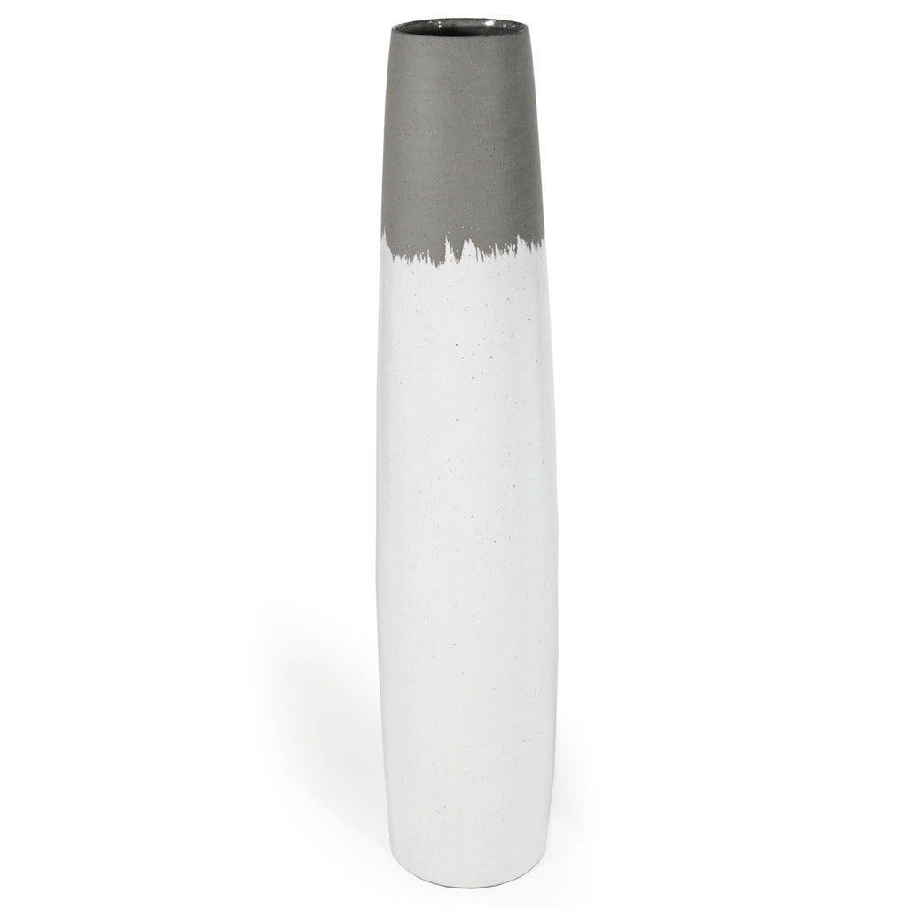 Two-tone concrete mimicking vase , Large - The Nifty Decor
