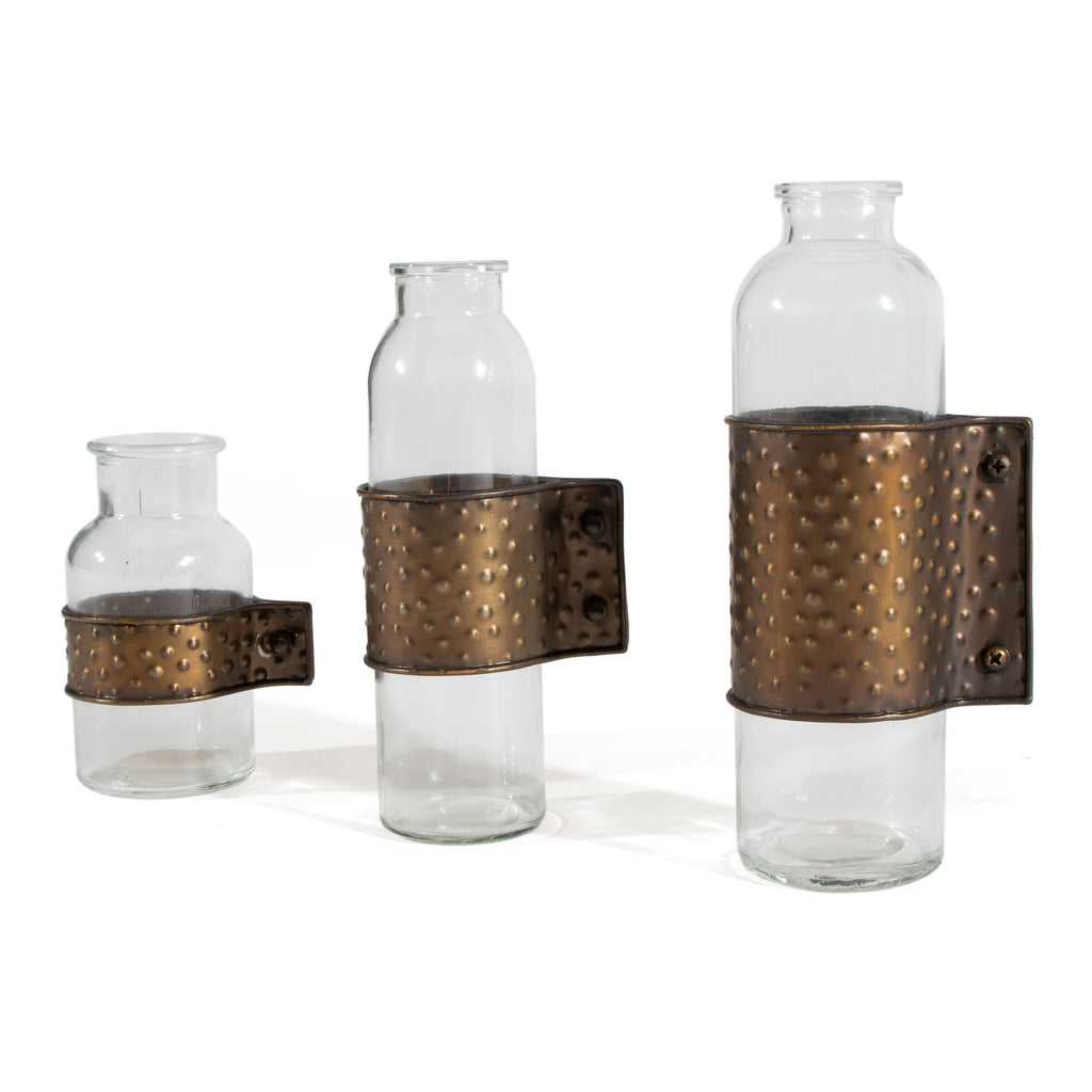 Vintage glass Vases, Set of 3 - The Nifty Decor