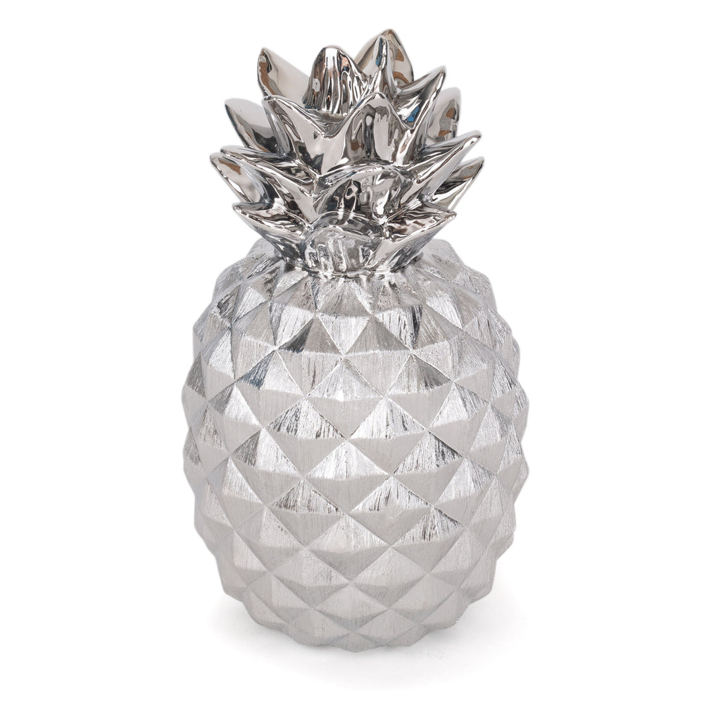 Silver finish sweet pineapple table decor - The Nifty Decor