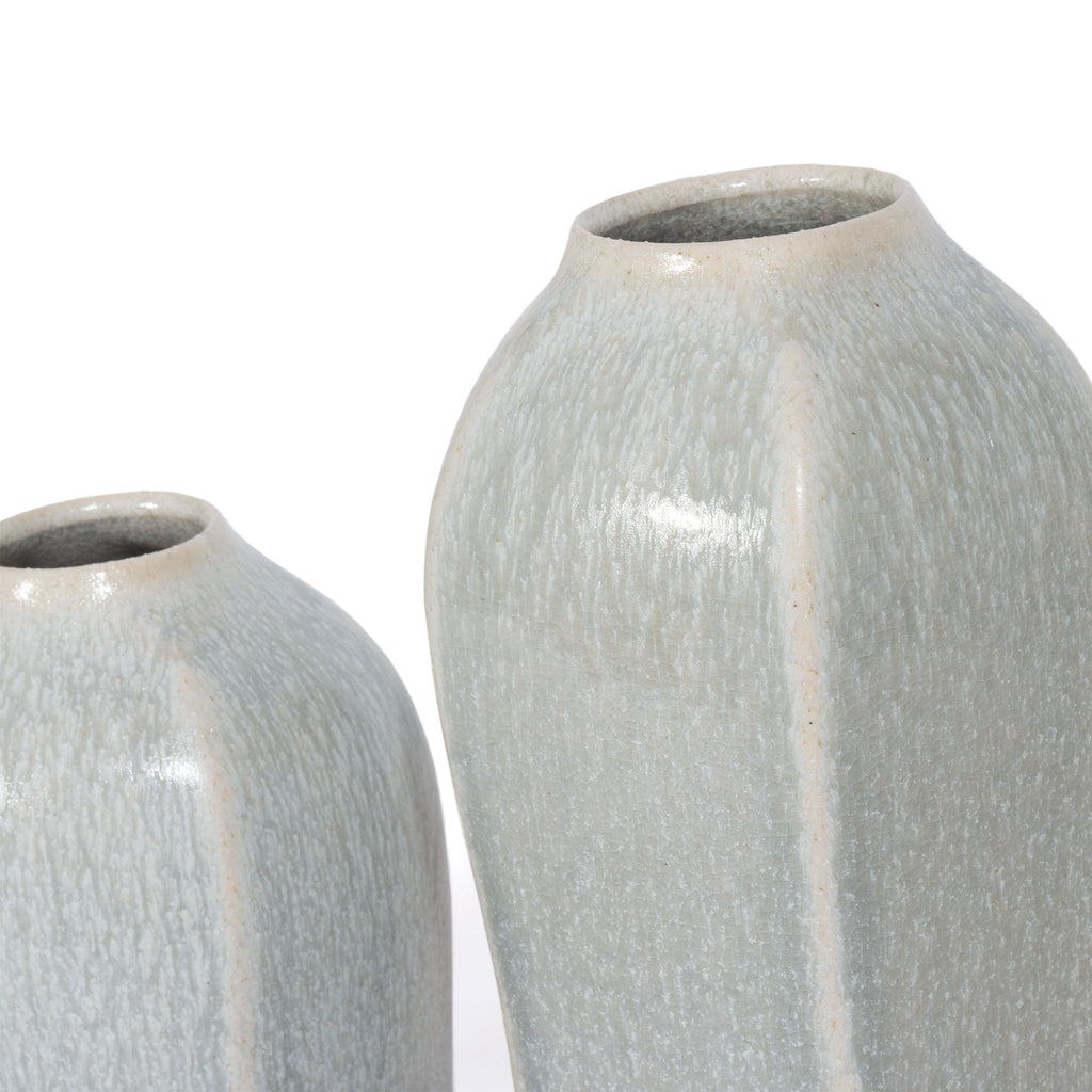 Soft blue ceramic floor vases Small - The Nifty Decor