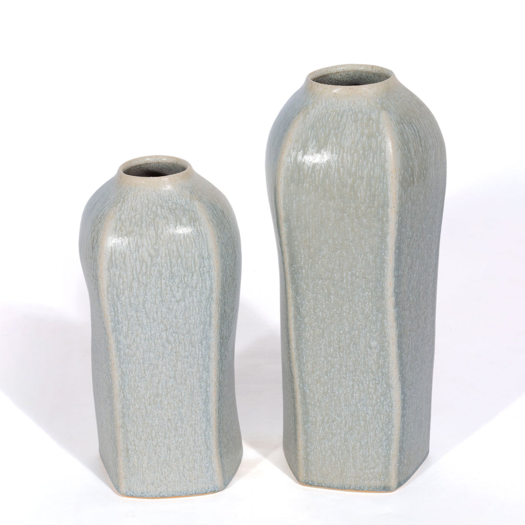 Soft blue ceramic vase, Large - The Nifty Decor