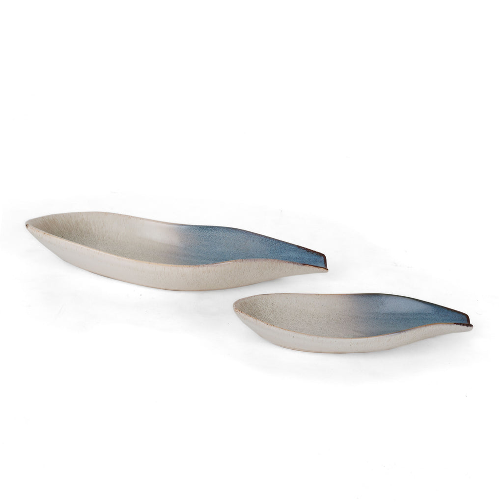 Ceramic stoneware tray, set of 2 - The Nifty Decor