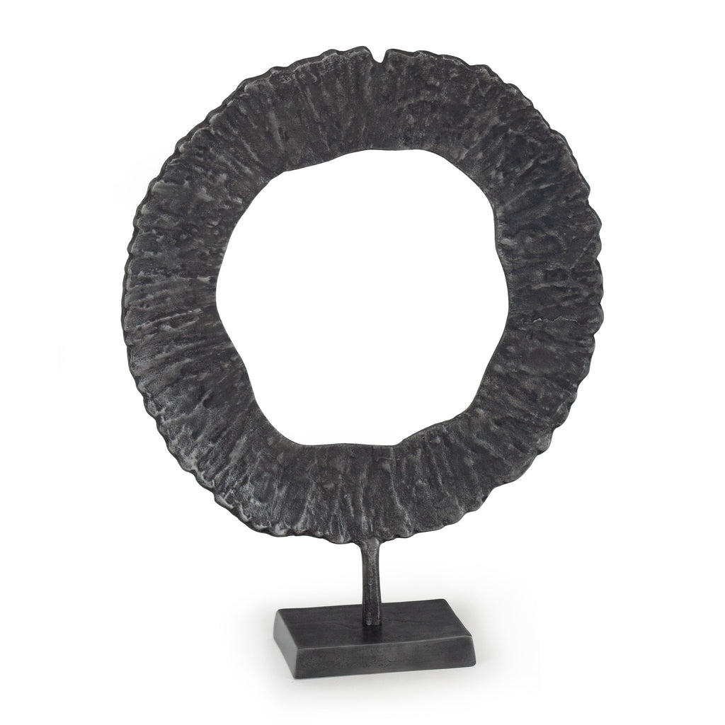 Grey decorative metal sculpture, Large - The Nifty Decor