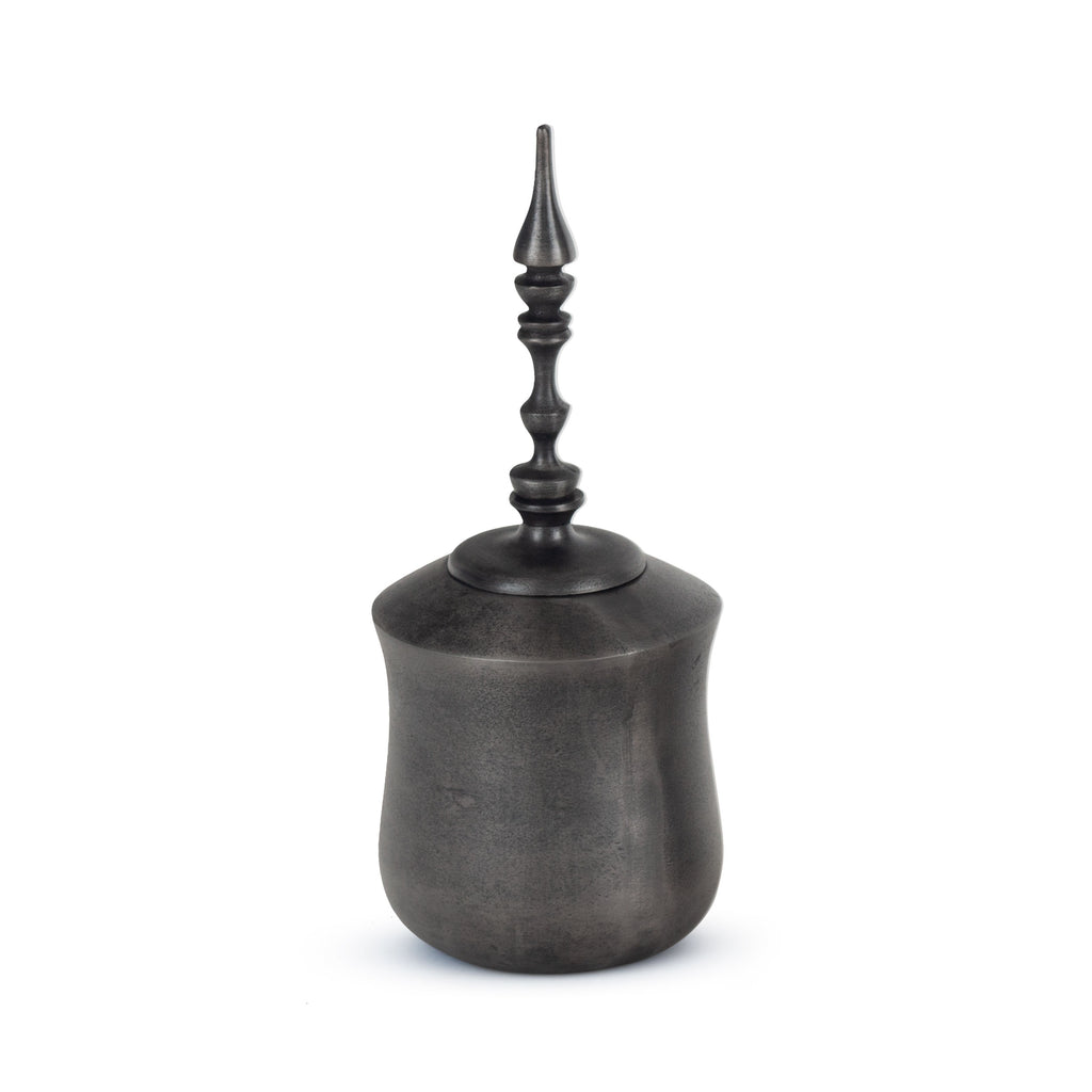 Solid metal decorative jar - The Nifty Decor