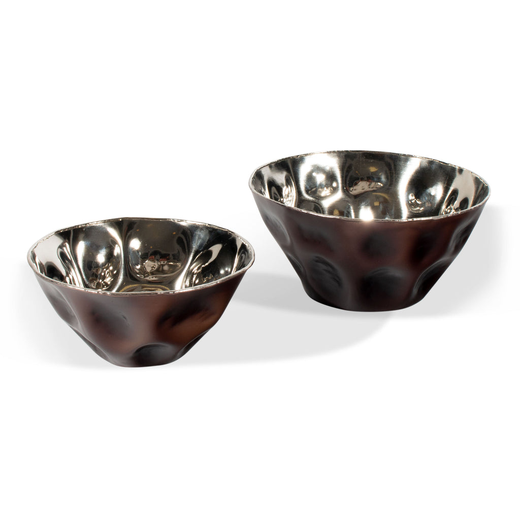 Bronze exterior bowls, Set of 2 - The Nifty Decor