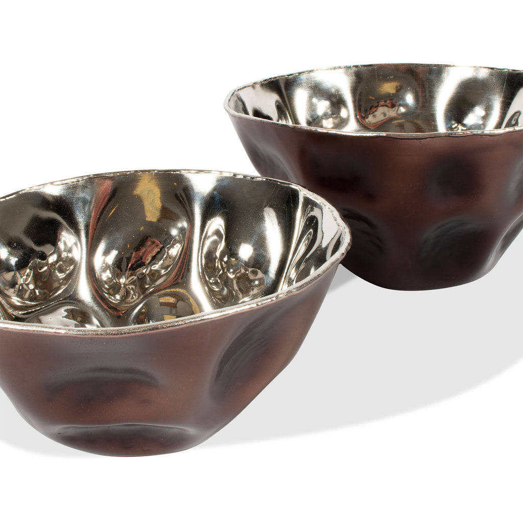 Bronze exterior bowls, Set of 2 - The Nifty Decor