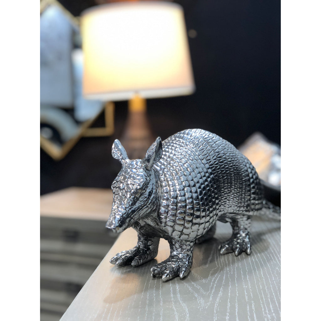 Silver electroplated Armadillo - The Nifty Decor