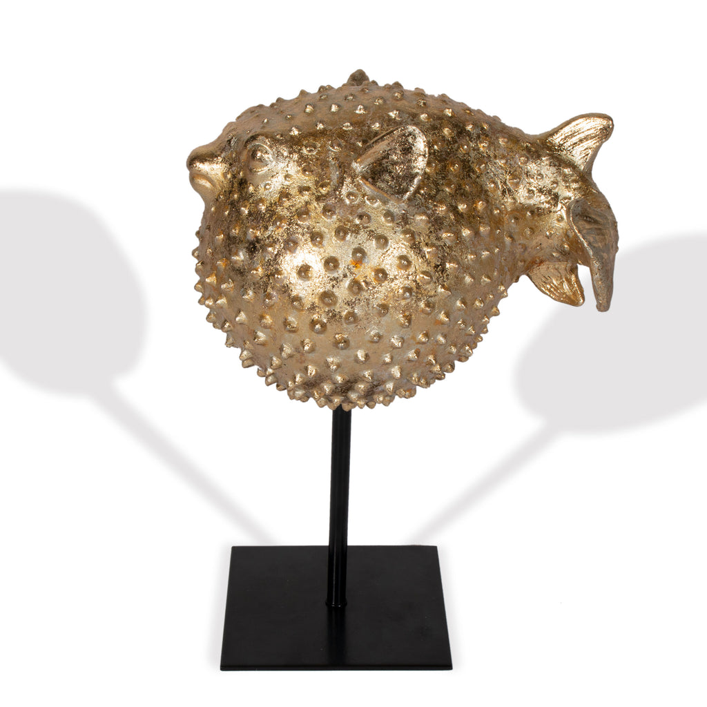 Metal Puffer Fish - The Nifty Decor