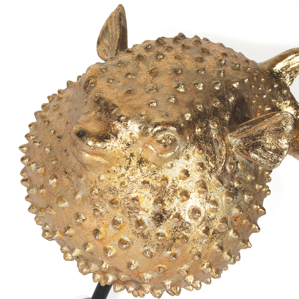 Metal Puffer Fish - The Nifty Decor