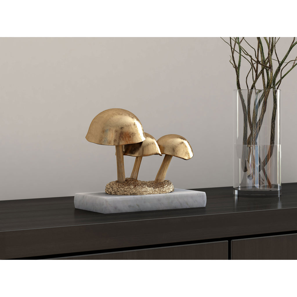 Gold Mushroom table decor - The Nifty Decor