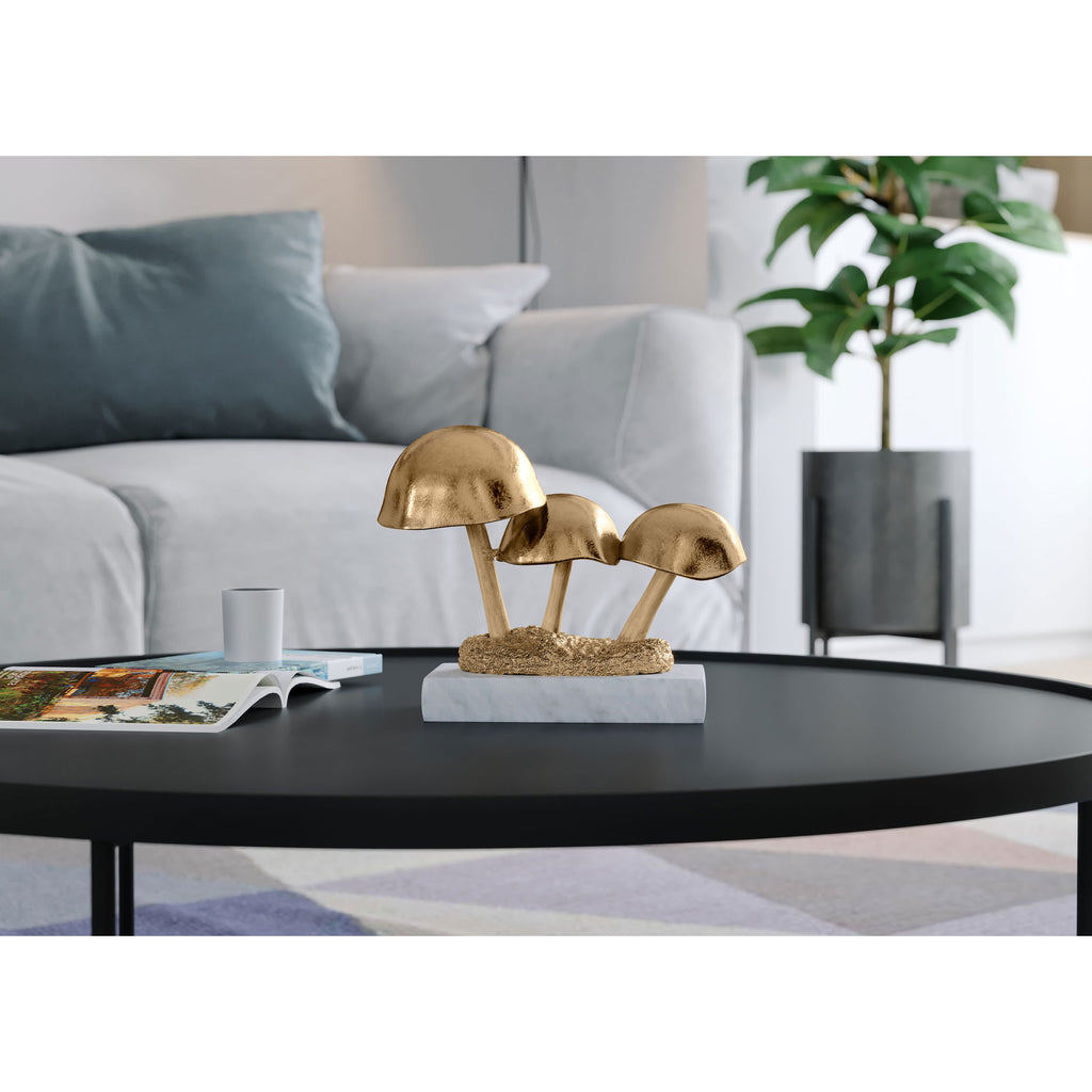 Gold Mushroom table decor - The Nifty Decor
