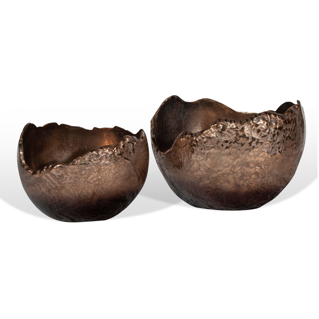 Copper finish Bowls, Set of 2 - The Nifty Decor