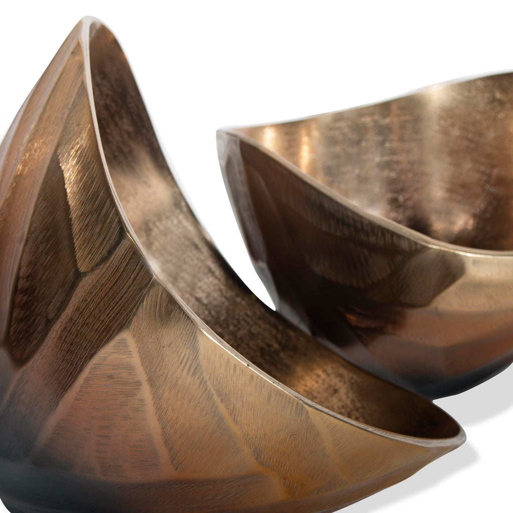 Ombre finish textured bowl, Set of 2 - The Nifty Decor
