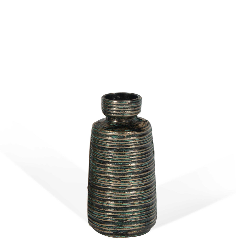 Gold-plated antique finish Vase, Small - The Nifty Decor