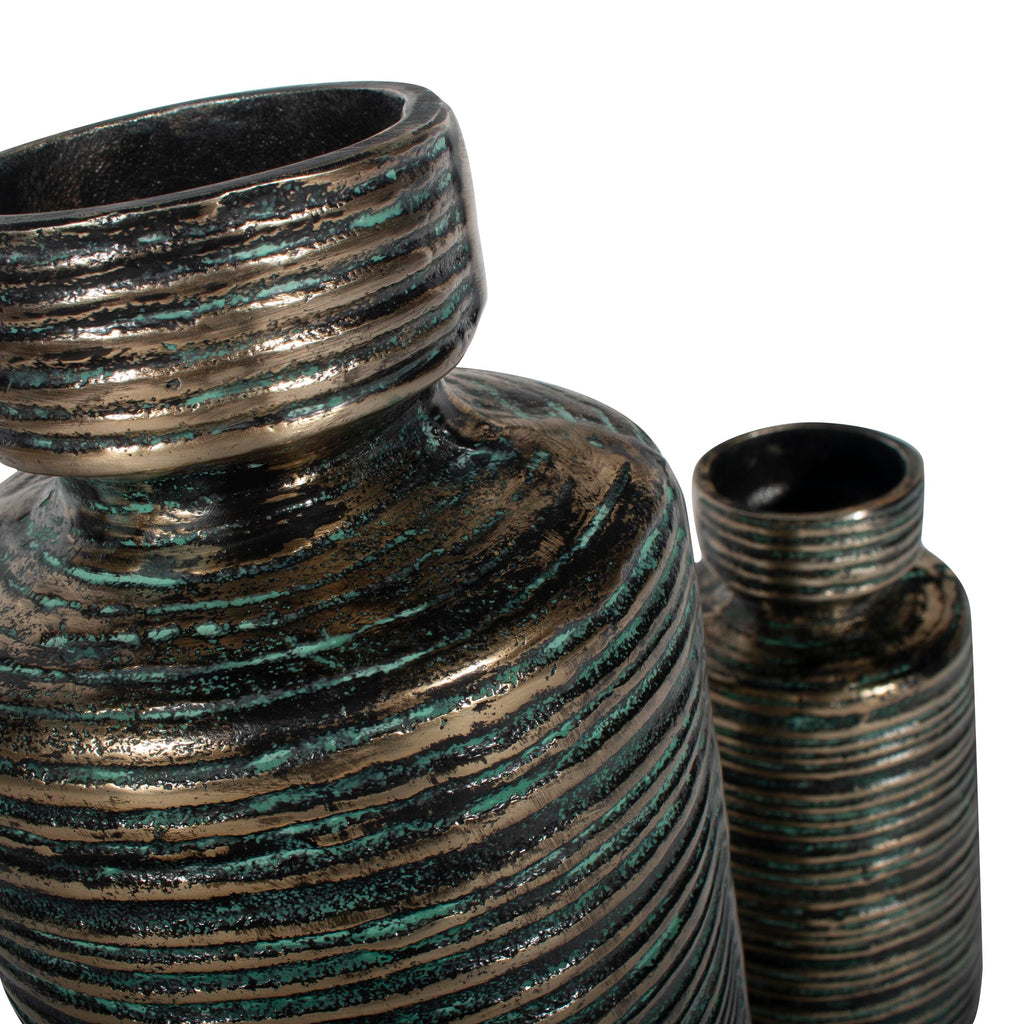 Gold-plated antique finish Vase, Large - The Nifty Decor