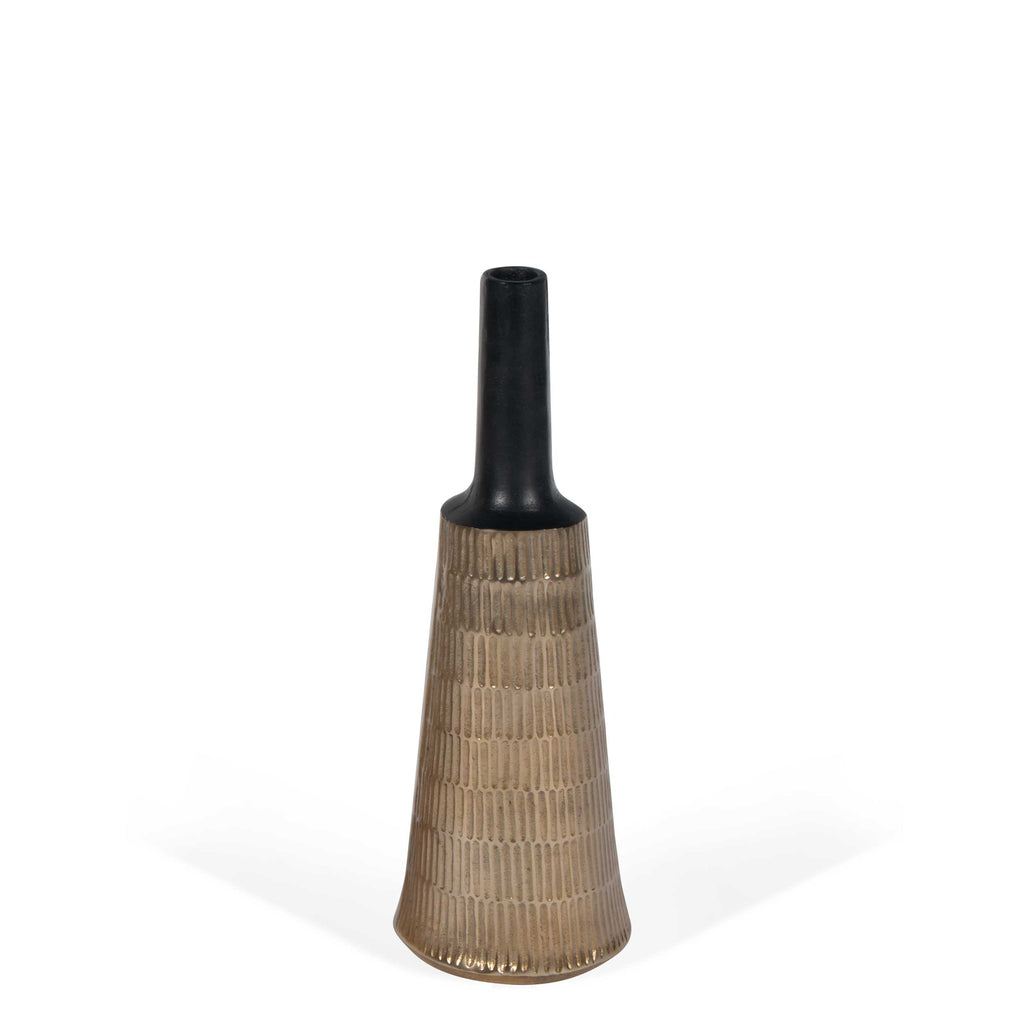 Black and gold Vase, Small - The Nifty Decor