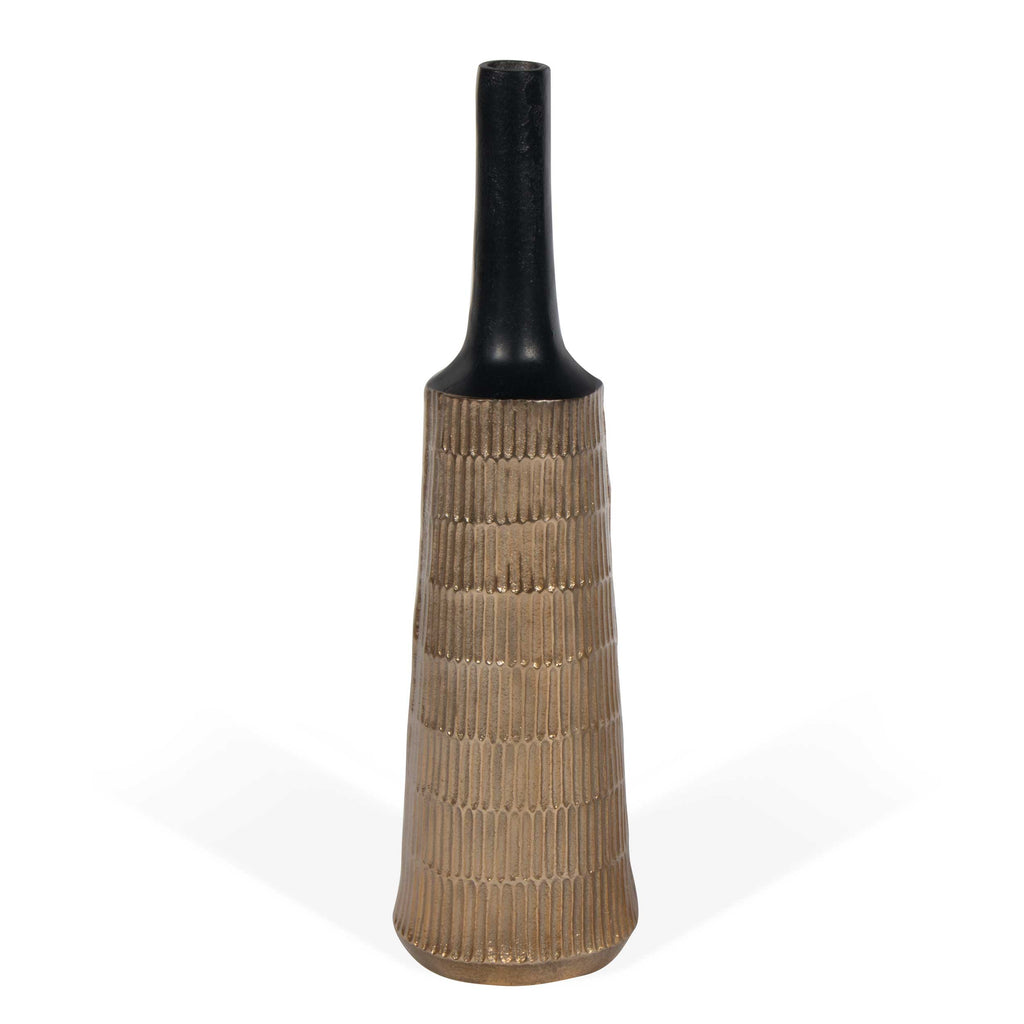 Black and gold Vase, Large - The Nifty Decor